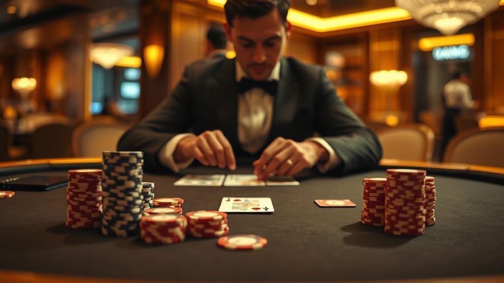 หน้าจอเกมบาคาร่า Vivo พร้อมดีลเลอร์สด