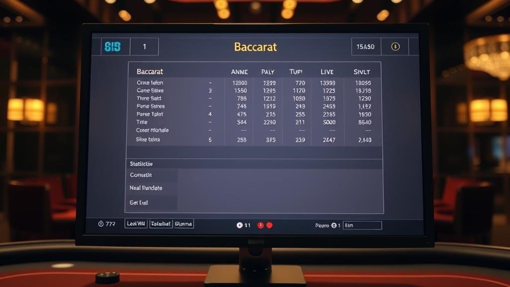 หน้าจอเกมบาคาร่าสด EBet หรือ OnAir