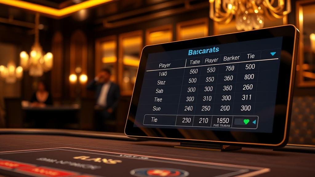 ภาพการเปิดไพ่บาคาร่า แสดงรูปแบบเค้าไพ่