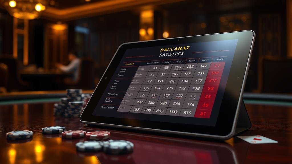 การวิเคราะห์สถิติบาคาร่าและการบันทึกผลบนแท็บเล็ต