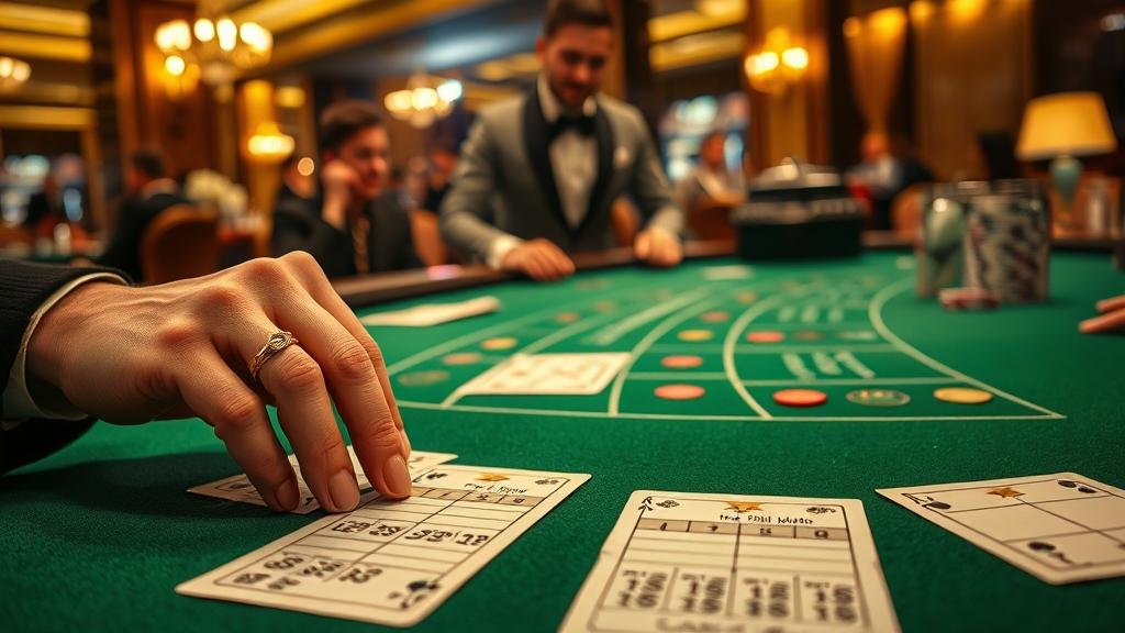 นักพนันมืออาชีพกำลังวิเคราะห์เกมบาคาร่า