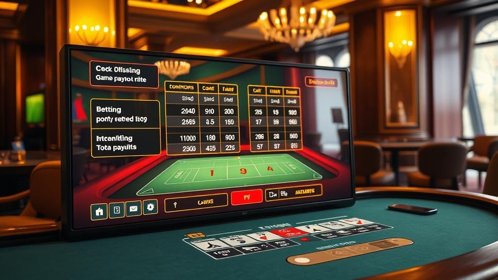 ตารางแสดงเค้าไพ่บาคาร่า