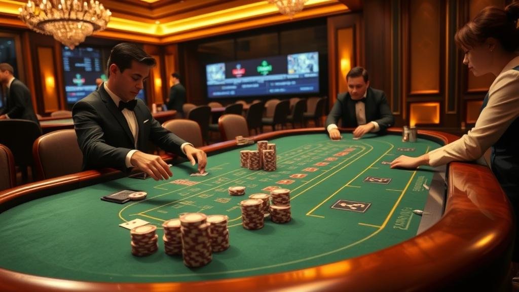 ตัวอย่างการวางเดิมพันข้างเคียงในเกมบาคาร่า เช่น ไพ่คู่ผู้เล่น