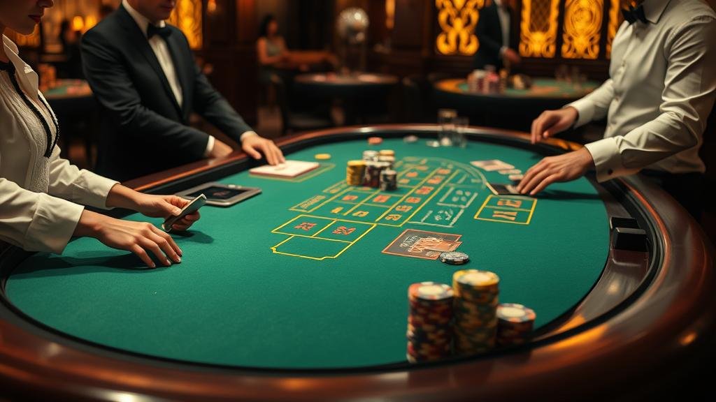 โต๊ะบาคาร่า AE Sexy พร้อมดีลเลอร์สาวสวย