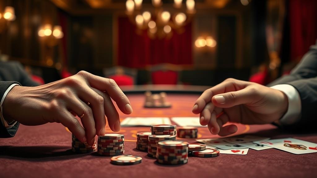 หน้าจอโทรศัพท์มือถือแสดงเกมบาคาร่าพร้อมสถิติ