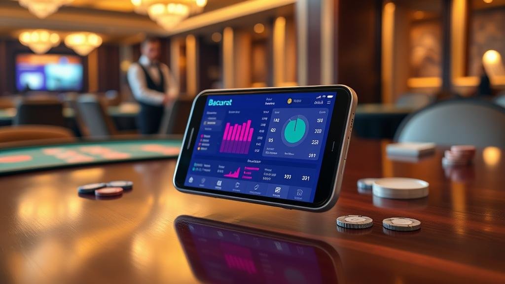 กราฟแสดงสถิติและเค้าไพ่บาคาร่า