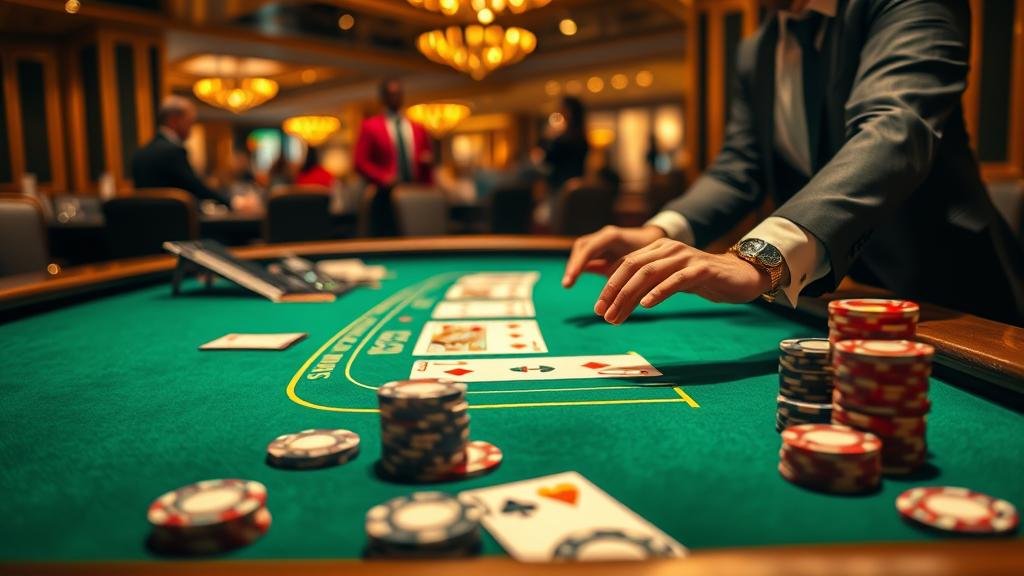 การแจกไพ่บาคาร่า