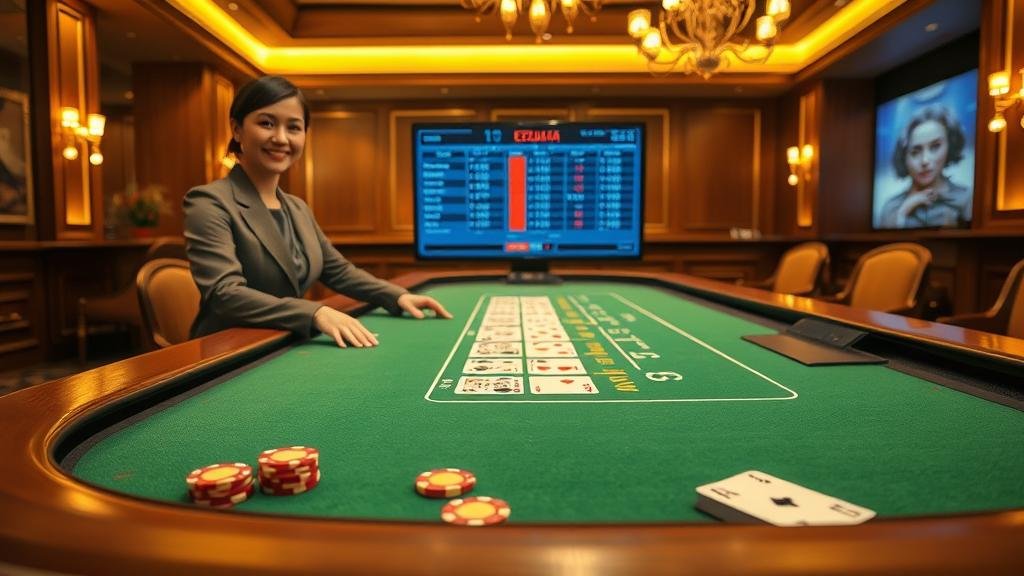 โต๊ะบาคาร่าสดจาก Sexy Baccarat พร้อมดีลเลอร์สาวสวย