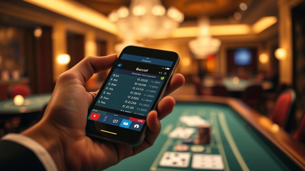 การวิเคราะห์สถิติบาคาร่าบนแท็บเล็ต