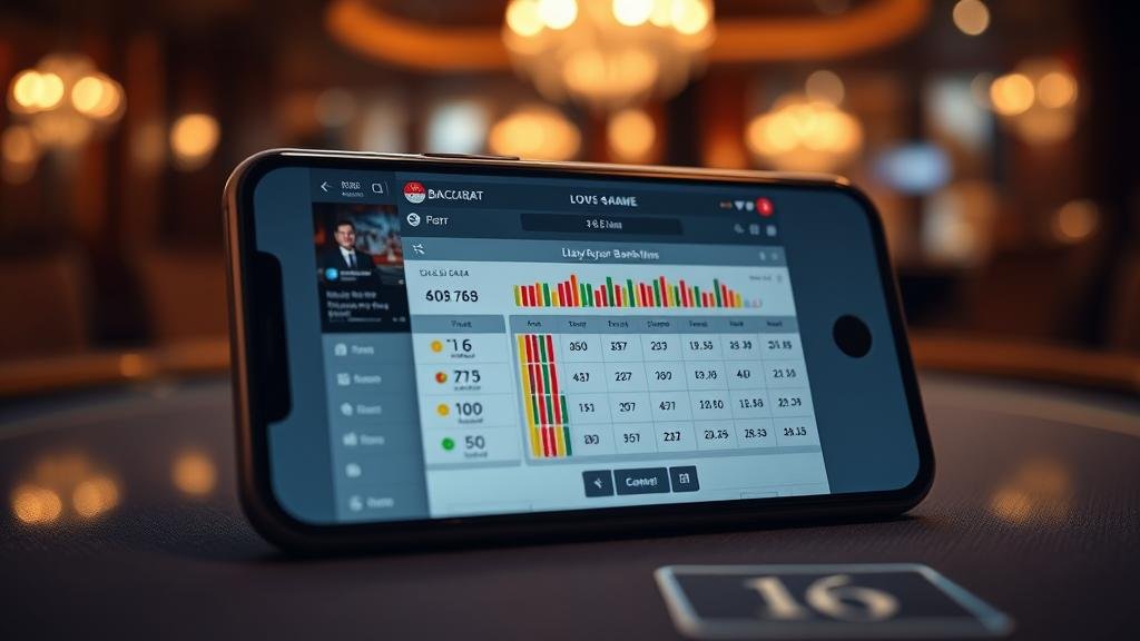 กราฟแสดงกลยุทธ์การเดินเงินบาคาร่า