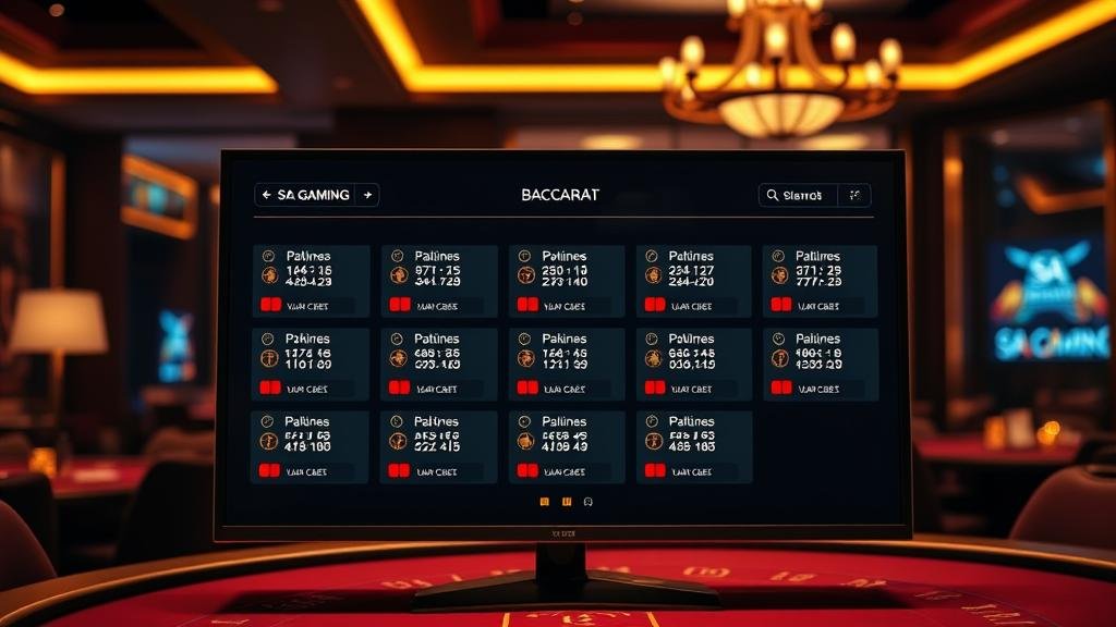 หน้าจอวางเดิมพันบาคาร่าบนมือถือ Venus