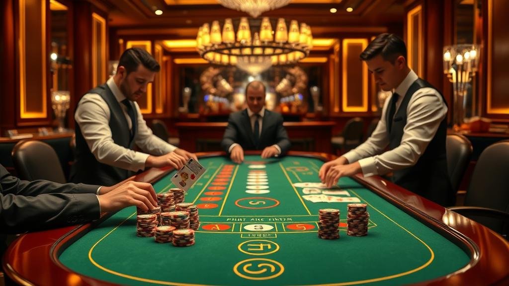 หน้าจอเกมบาคาร่าสดจาก SA Gaming