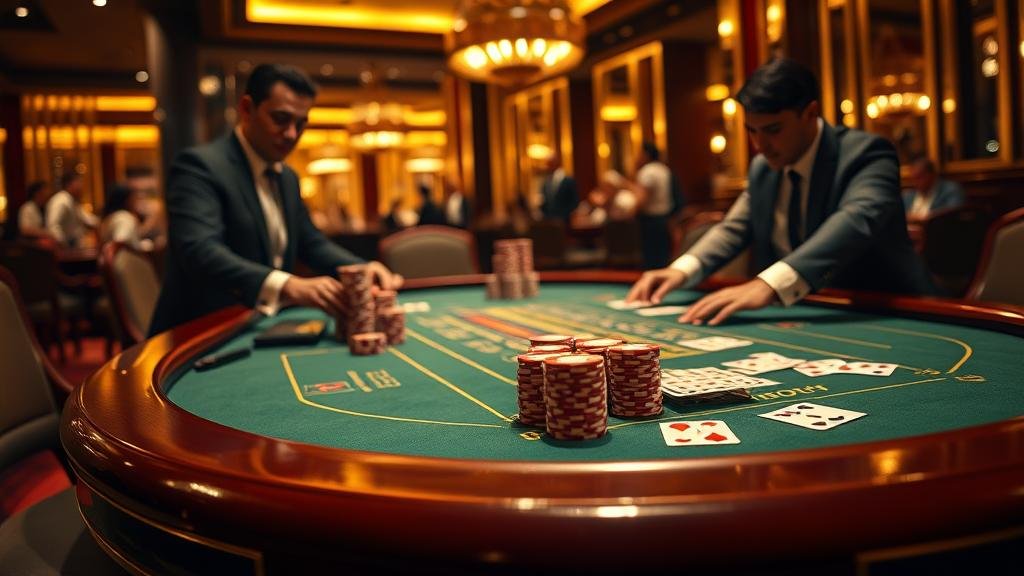 อินเทอร์เฟซบาคาร่าแสดงแผนผังเค้าไพ่