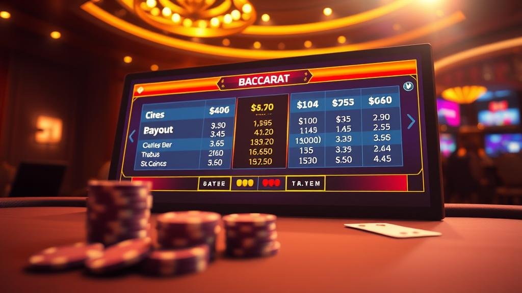 ตารางเค้าไพ่ถนนเล็ก บาคาร่า