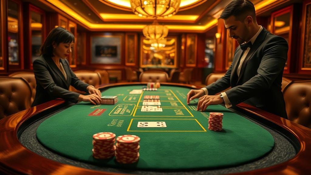 บรรยากาศหรูหราของห้องบาคาร่า Portomaso