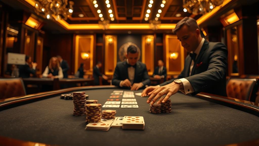 หน้าจอแสดงสถิติและตัวเลือกการเดิมพันบาคาร่าสด