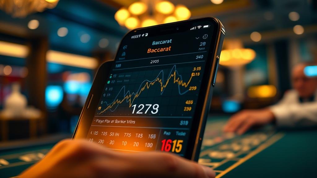 การเลือกห้องบาคาร่าบนแท็บเล็ต