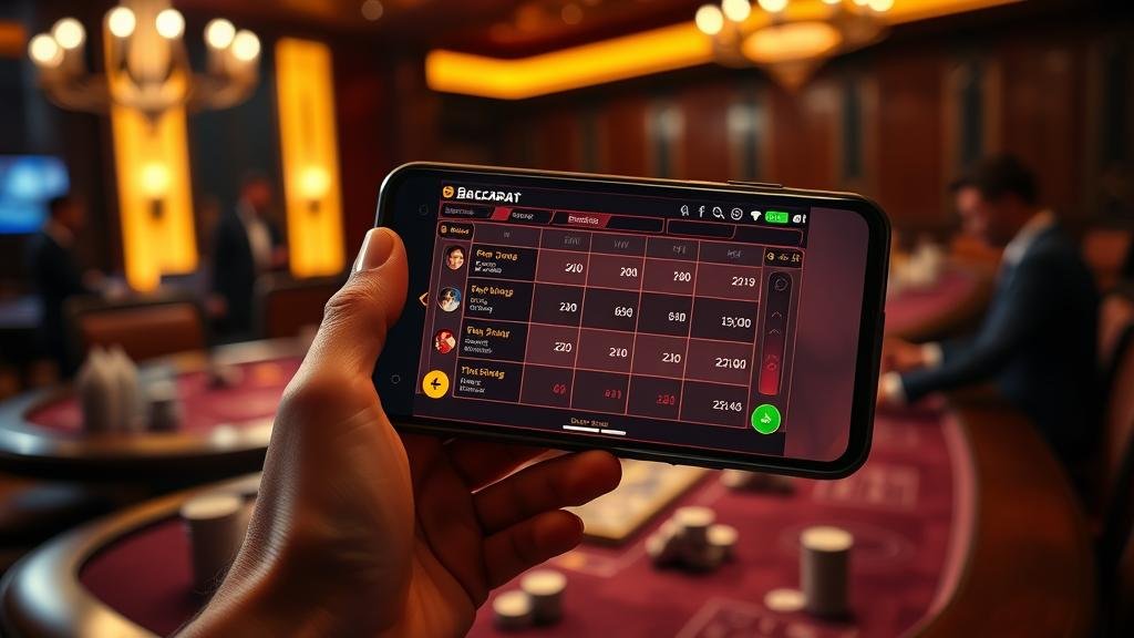 การวิเคราะห์สถิติบาคาร่าบนแท็บเล็ต