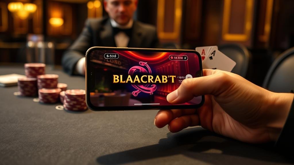 หน้าจอเกมบาคาร่าบนแท็บเล็ต