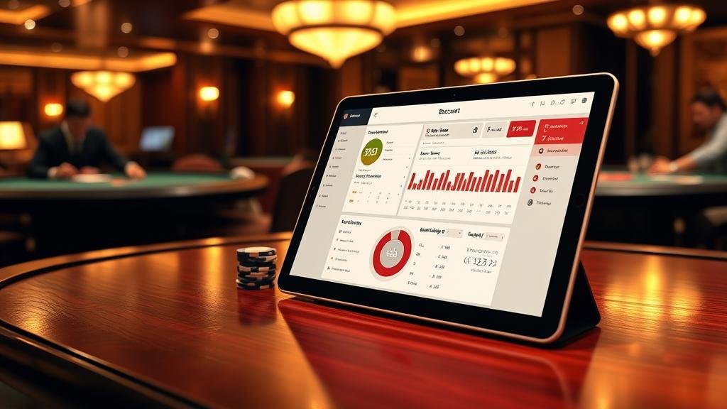 การเล่นบาคาร่าด้วยแท็บเล็ต พร้อมแดชบอร์ดวิเคราะห์