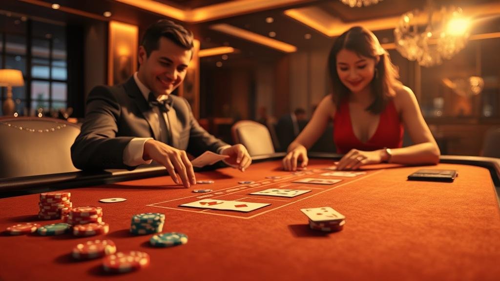 การใช้แท็บเล็ตวางแผนกลยุทธ์บาคาร่า