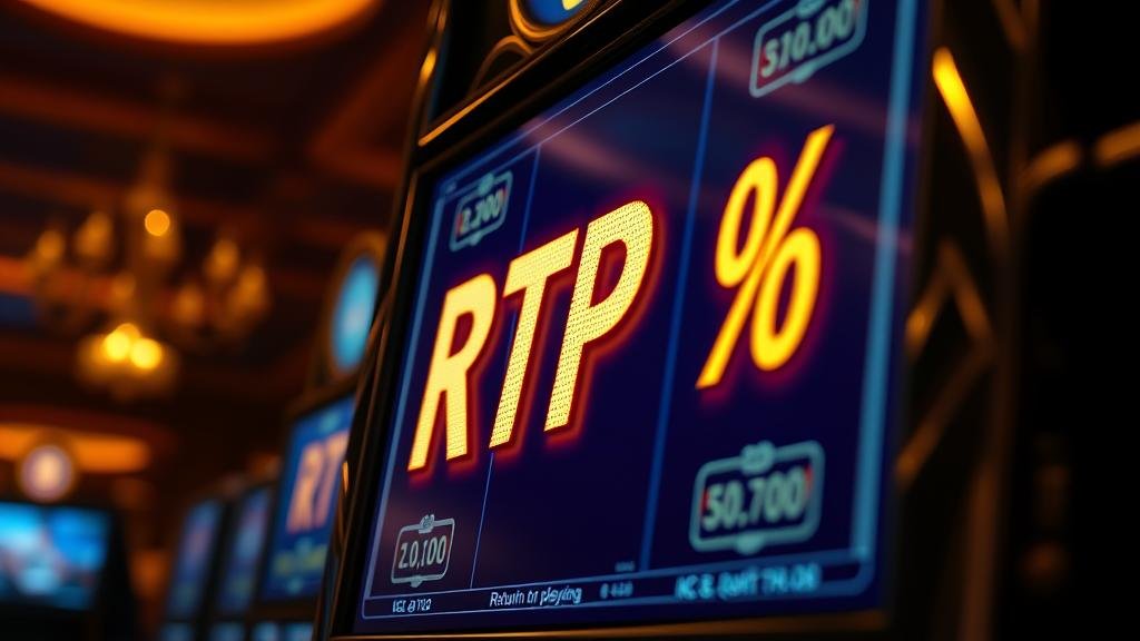 หน้าจอข้อมูลเกมสล็อตแสดงค่า RTP