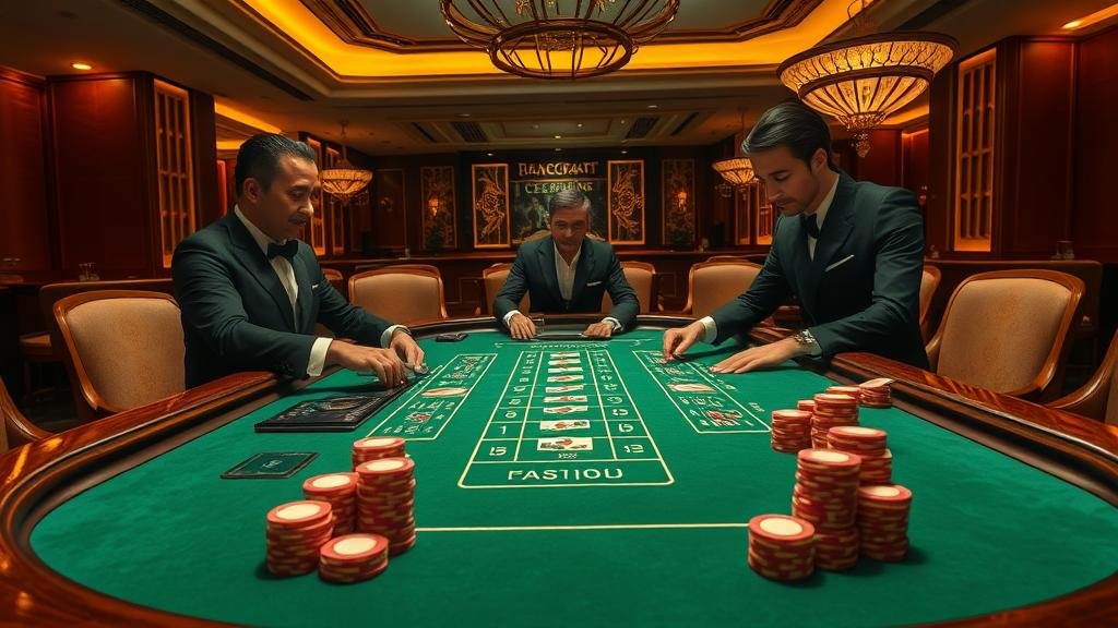 การแสดงผลเค้าไพ่ถนนไม้ขีดในเกมบาคาร่า