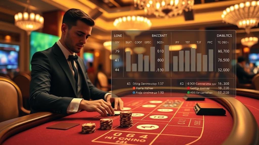 กราฟแสดงกลยุทธ์การเดินเงินบาคาร่า