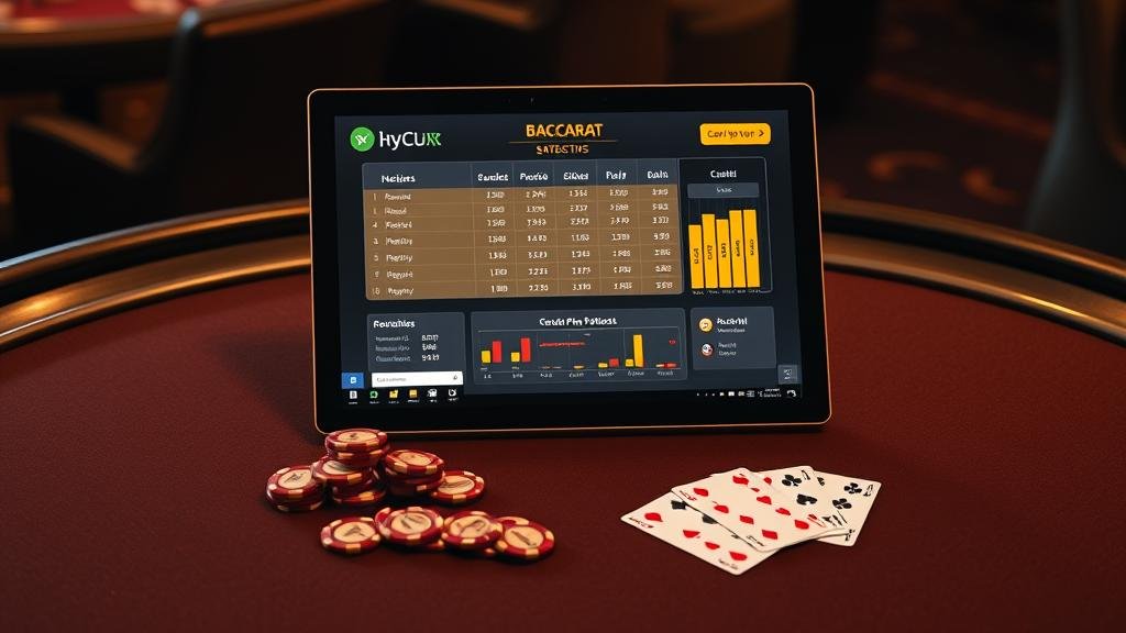 ตัวอย่างเค้าไพ่บาคาร่าบนแท็บเล็ต Windows