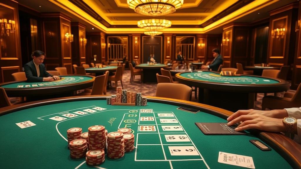 หน้าจอแสดงผลบาคาร่าพร้อมสถิติและตัวเลือกการเดิมพัน