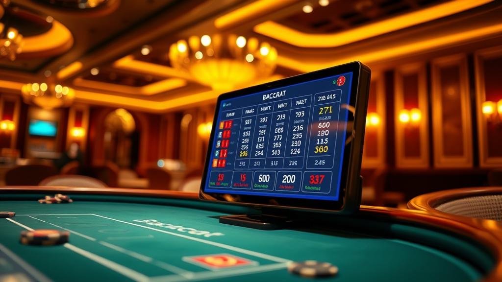 ตารางสถิติแสดงเค้าไพ่บาคาร่า AG