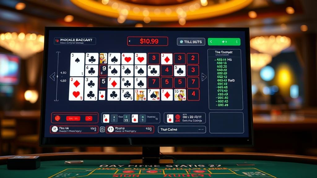 อินโฟกราฟิกแสดงกลยุทธ์การเล่นบาคาร่า