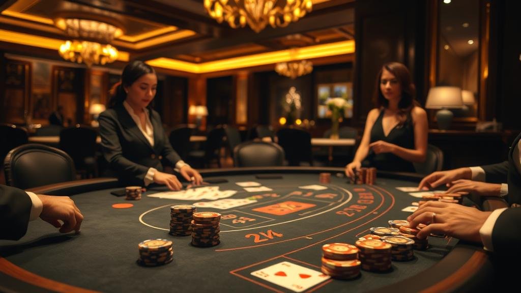 การอ่านเค้าไพ่บาคาร่าบนหน้าจอ