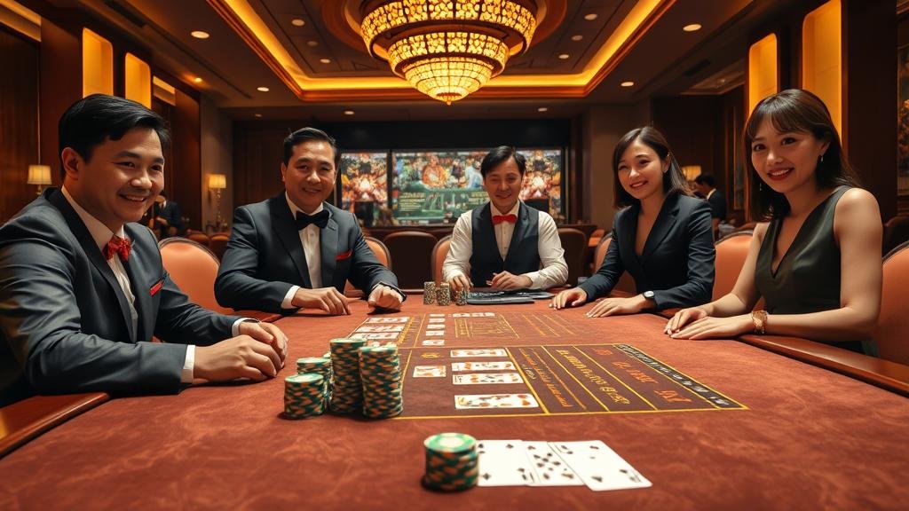 โต๊ะบาคาร่า N2Live หรูหราสไตล์เอเชีย