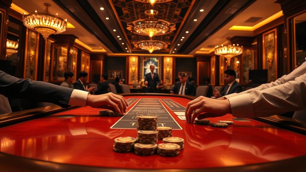 ตัวอย่างรูปแบบไพ่มังกรและปิงปองในบาคาร่า