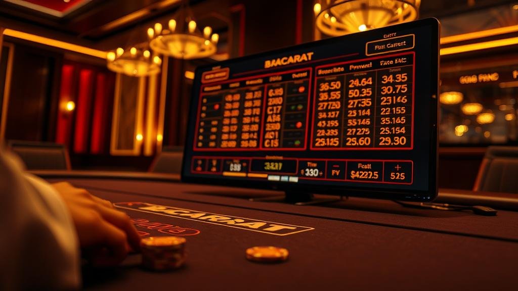 ตารางแสดงเค้าไพ่บาคาร่า ถนนไม้ขีด (Big Road)