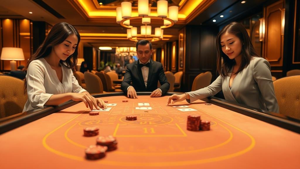 ดีลเลอร์สาวสวยในห้อง Sexy Baccarat