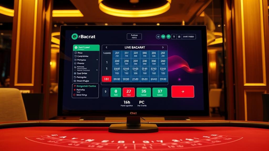 ตารางเค้าไพ่บาคาร่าแสดงรูปแบบต่างๆ