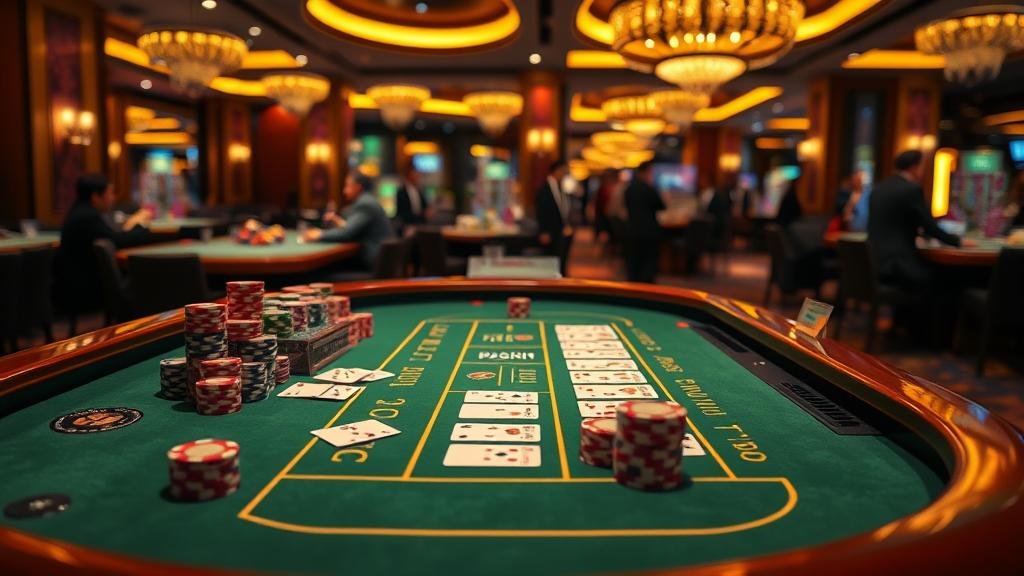 หน้าจอเกมบาคาร่า XPG พร้อมสถิติการออกไพ่