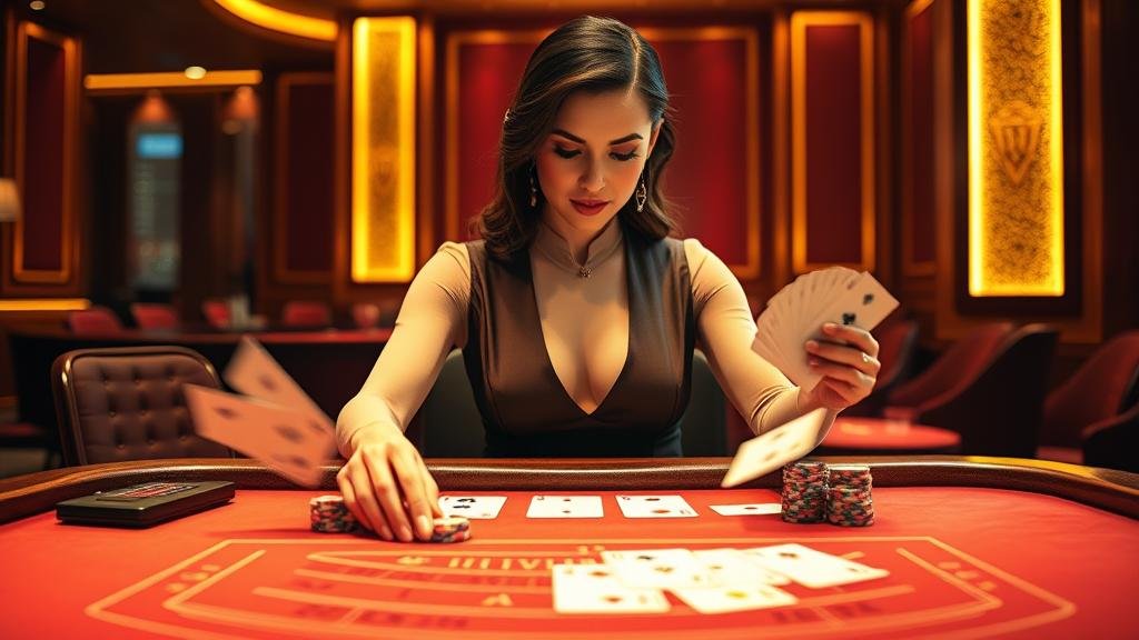 บรรยากาศเกมบาคาร่าสดจาก SA Gaming