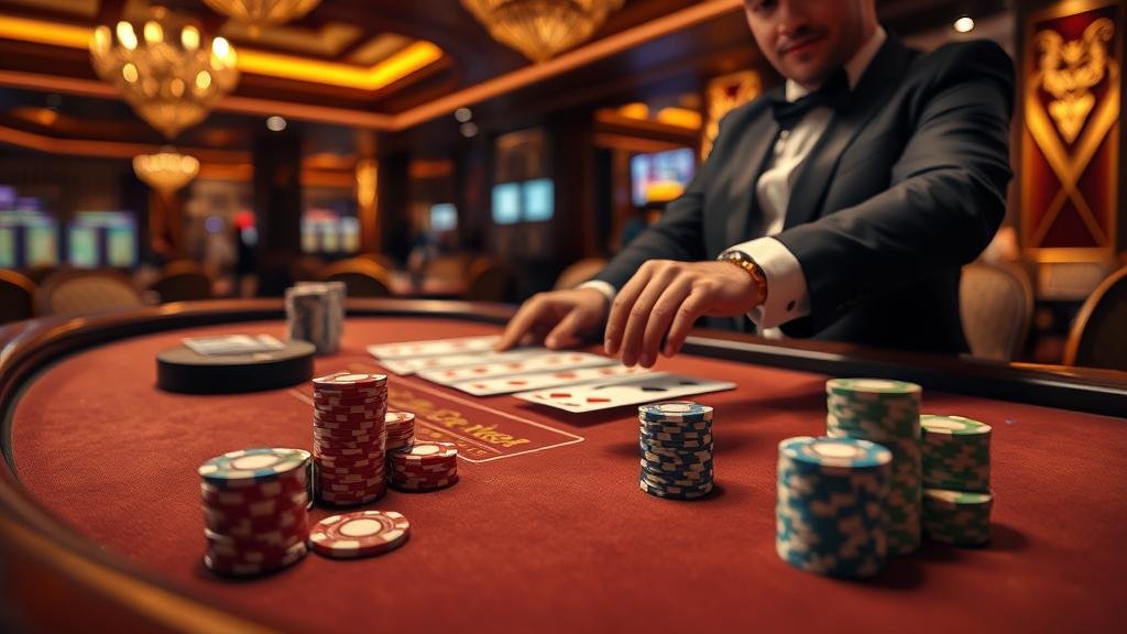 หน้าจอแสดงสถิติและเค้าไพ่บาคาร่า