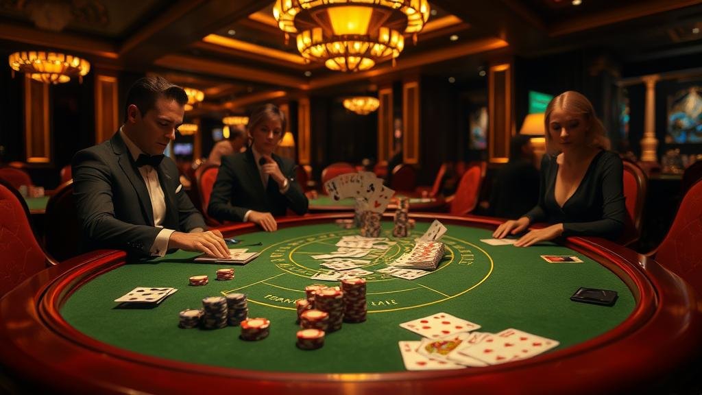 หน้าจอแสดงผลเกมบาคาร่าจากค่าย BBIN, Entwine, Portomaso