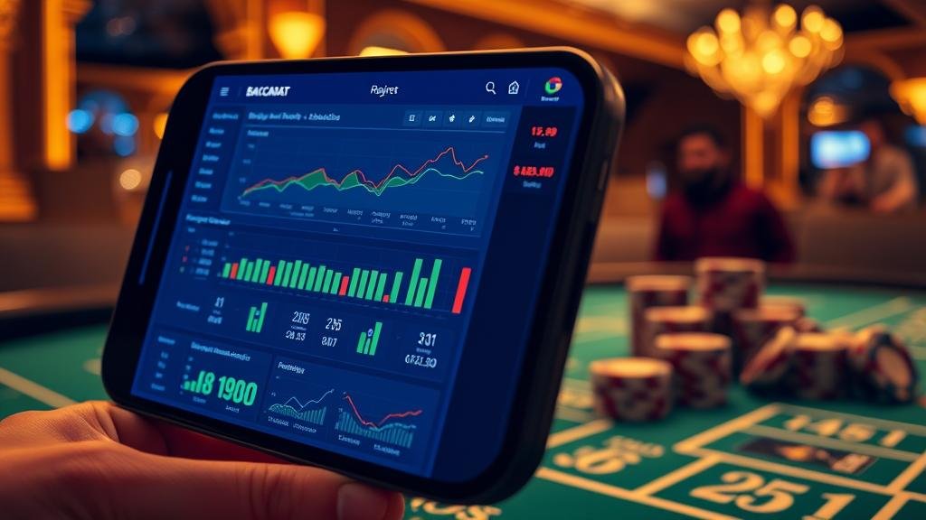 บรรยากาศโต๊ะบาคาร่าสดในคาสิโนออนไลน์