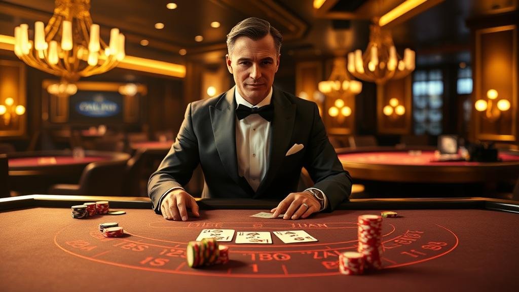 ดีลเลอร์สาวสวยในเกมบาคาร่าสด