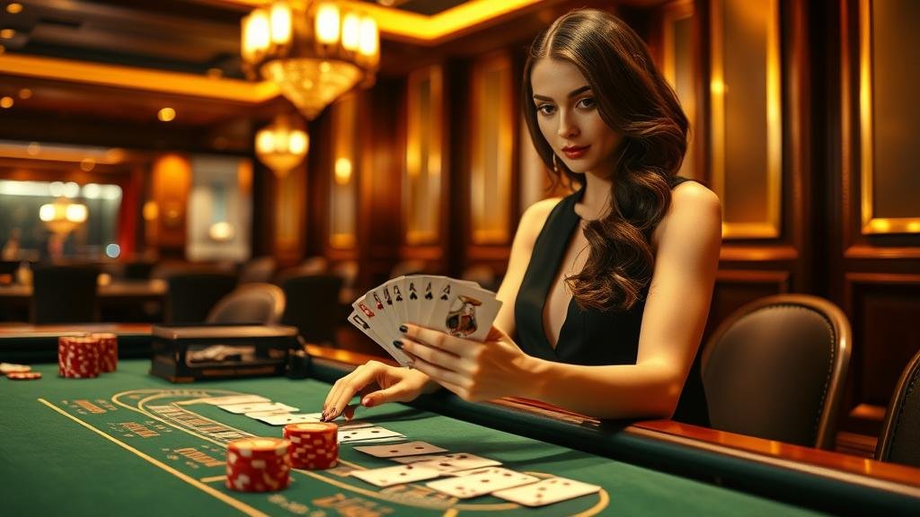 หน้าจอเกมบาคาร่าจากค่าย Playtech บนแท็บเล็ต