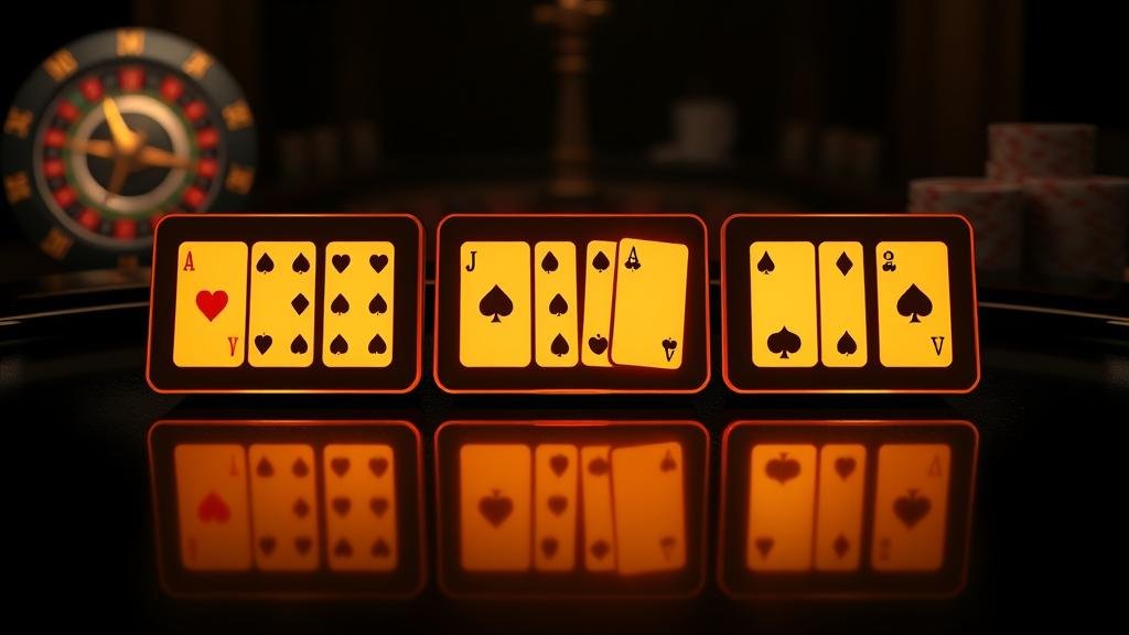 นักพนันกำลังพิจารณาไพ่บาคาร่า