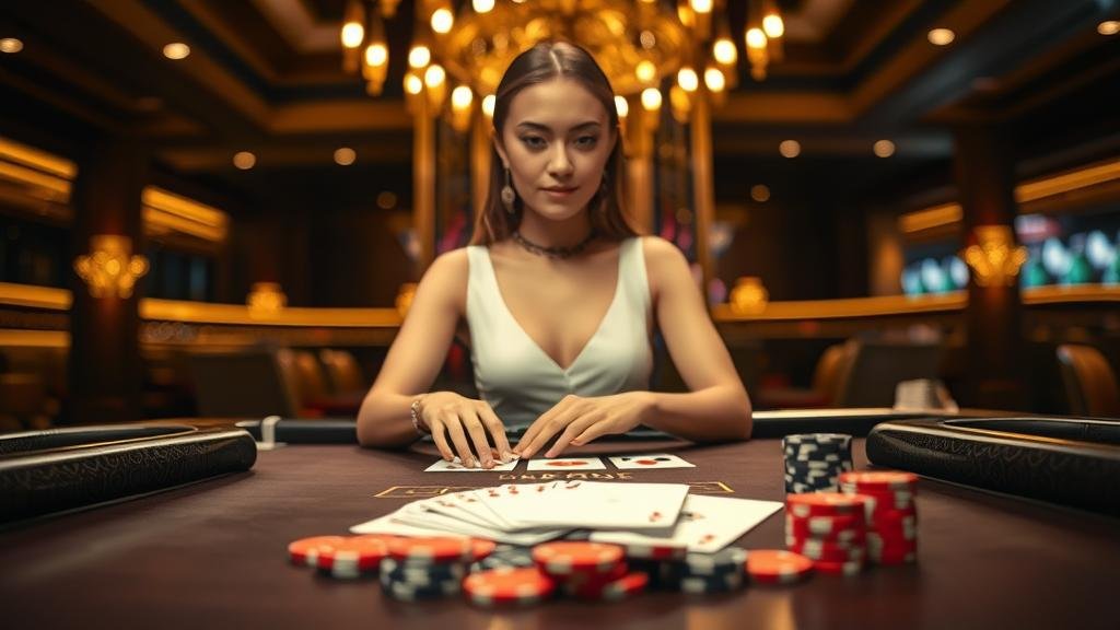 ตัวอย่างเค้าไพ่บาคาร่า มังกร และ สองตัด