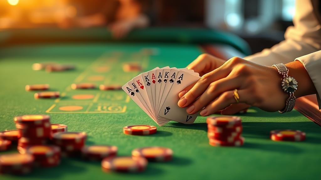 หน้าจอเกมบาคาร่าแสดงอัตราจ่ายเสมอช่วงกลางวัน