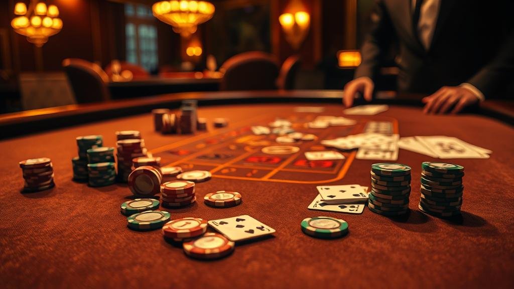 ภาพการเดิมพันเสมอในบาคาร่าพร้อมอัตราจ่ายสูง