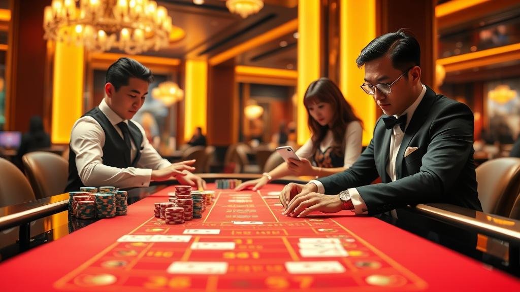 ภาพแสดงการบริหารงบประมาณในการเล่นบาคาร่า